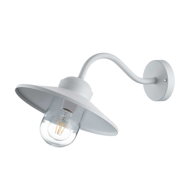 Load image into Gallery viewer, Elstead Lighting KLAMPENBORG-WHT Klampenborg 1 Light Wall Lantern, White -
