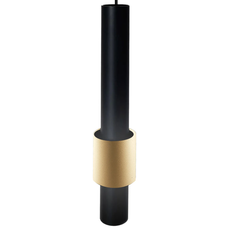 Load image into Gallery viewer, Mantra M8445 Magneto Track 200mm Tube Pendant, 7W LED, 3000K, 560lm, Black/Gold -
