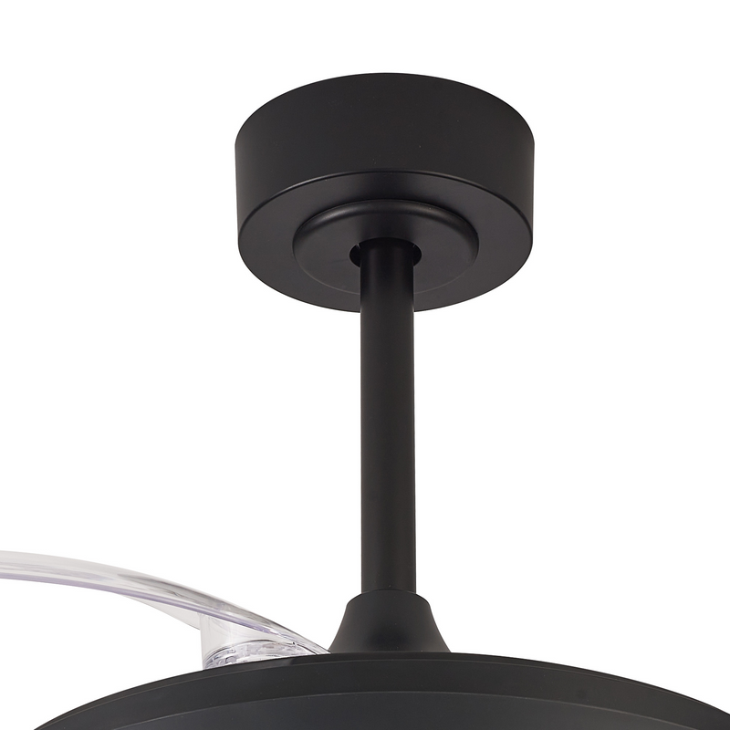 Load image into Gallery viewer, Mantra M8831 Mistral Mini 40W LED Dimmable Ceiling Light With Built-In 28W DC Fan, 2700-5000K Remote Control, 2500lm Black -
