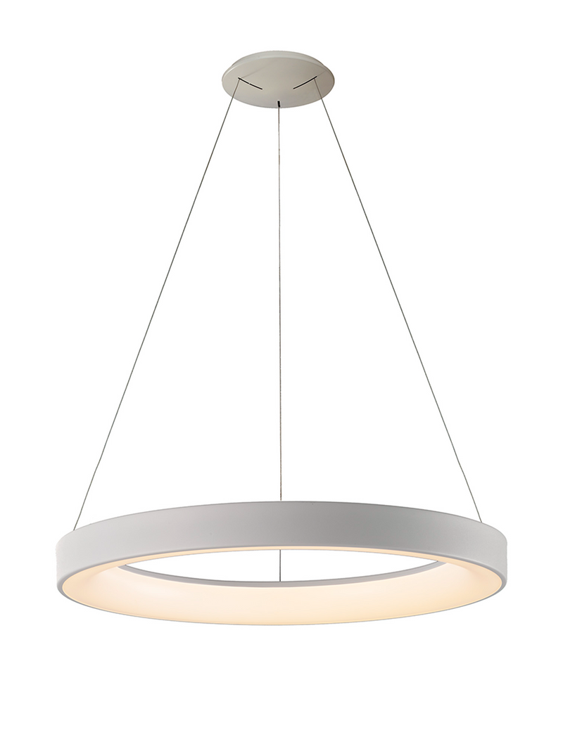 Load image into Gallery viewer, Mantra M8569 Niseko II Ring Pendant 65cm 50W LED, 2700K-5000K Tuneable, 3760lm, Remote Control &amp; APP, White, 3yrs Warranty - 60802
