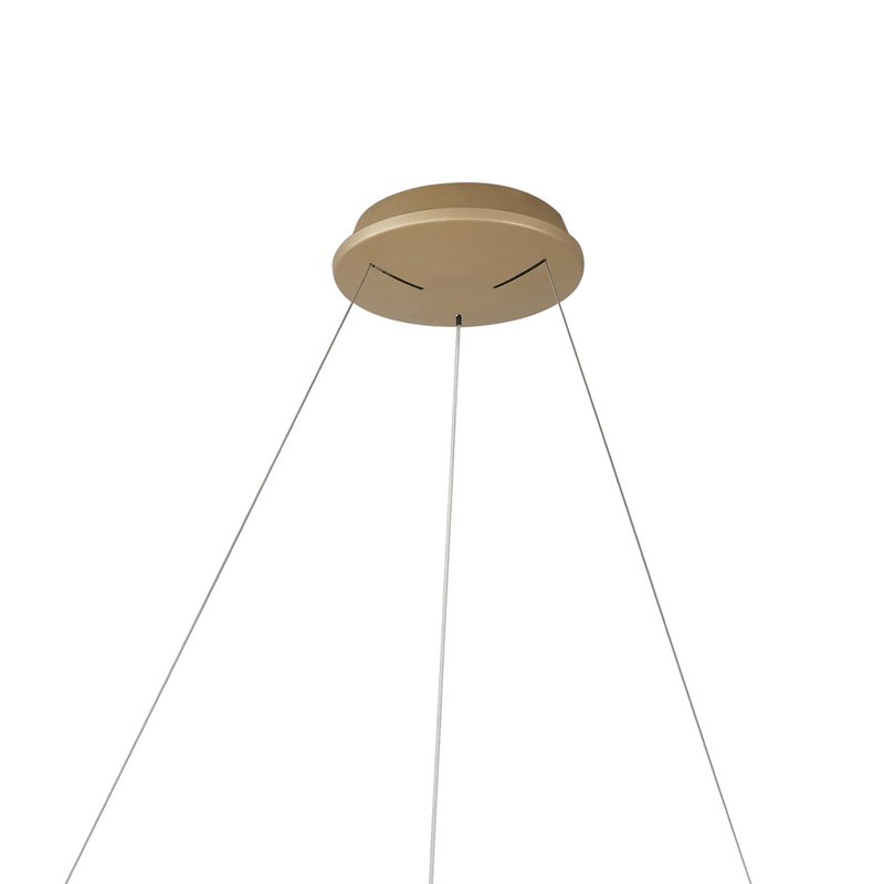 Load image into Gallery viewer, Mantra M8574 Niseko II Ring Pendant 50cm 40W LED, 2700K-5000K Tuneable, 2950lm, Remote Control &amp; APP, Gold -
