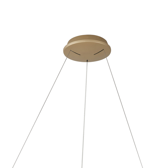 Mantra M8574 Niseko II Ring Pendant 50cm 40W LED, 2700K-5000K Tuneable, 2950lm, Remote Control & APP, Gold -