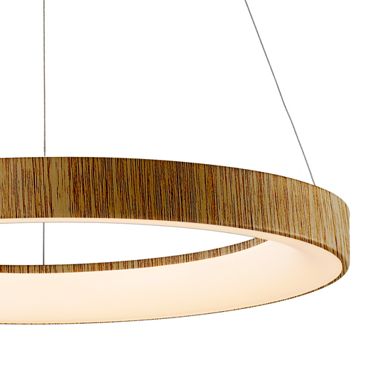 Mantra M8575 Niseko II Ring Pendant 65cm 50W LED, 2700K-5000K Tuneable, 3760lm, Remote Control & APP, Wood -