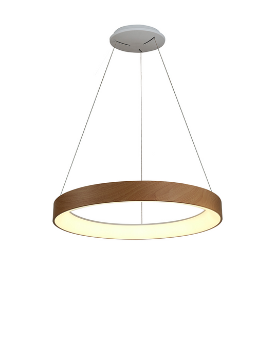 Mantra M8576 Niseko II Ring Pendant 50cm 40W LED, 2700K-5000K Tuneable, 2950lm, Remote Control & APP, Wood -