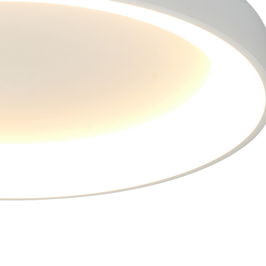 Mantra M8577 Niseko II Ring Ceiling 65cm 50W LED, 2700K-5000K Tuneable, 3760lm, Remote Control & APP, White, 3yrs Warranty - 60798