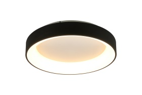 Load image into Gallery viewer, Mantra M8581 Niseko II Ring Ceiling 50cm 40W LED, 2700K-5000K Tuneable, 2950lm, Remote Control &amp; APP, Black -
