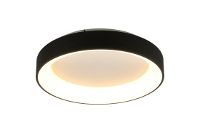 Mantra M8581 Niseko II Ring Ceiling 50cm 40W LED, 2700K-5000K Tuneable, 2950lm, Remote Control & APP, Black -