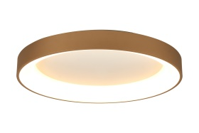 Mantra M8583 Niseko II Ring Ceiling 65cm 50W LED, 2700K-5000K Tuneable, 3760lm, Remote Control & APP, Gold -