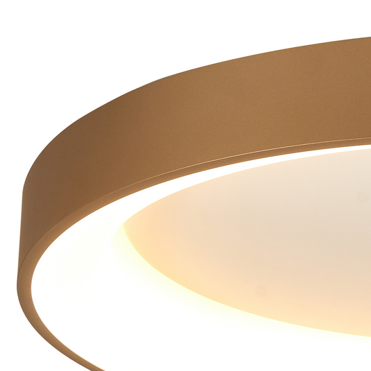 Mantra M8584 Niseko II Ring Ceiling 50cm 40W LED, 2700K-5000K Tuneable, 2950lm, Remote Control & APP, Gold -