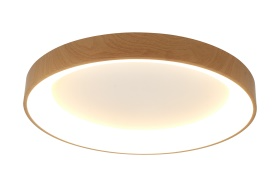 Load image into Gallery viewer, Mantra M8586 Niseko II Ring Ceiling 65cm 50W LED, 2700K-5000K Tuneable, 3760lm, Remote Control &amp; APP, Wood -
