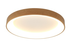 Mantra M8586 Niseko II Ring Ceiling 65cm 50W LED, 2700K-5000K Tuneable, 3760lm, Remote Control & APP, Wood -