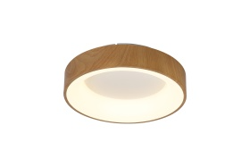 Load image into Gallery viewer, Mantra M8588 Niseko II Ring Ceiling 38cm 30W LED, 2700K-5000K Tuneable, 2250lm, Remote Control &amp; APP, Wood -
