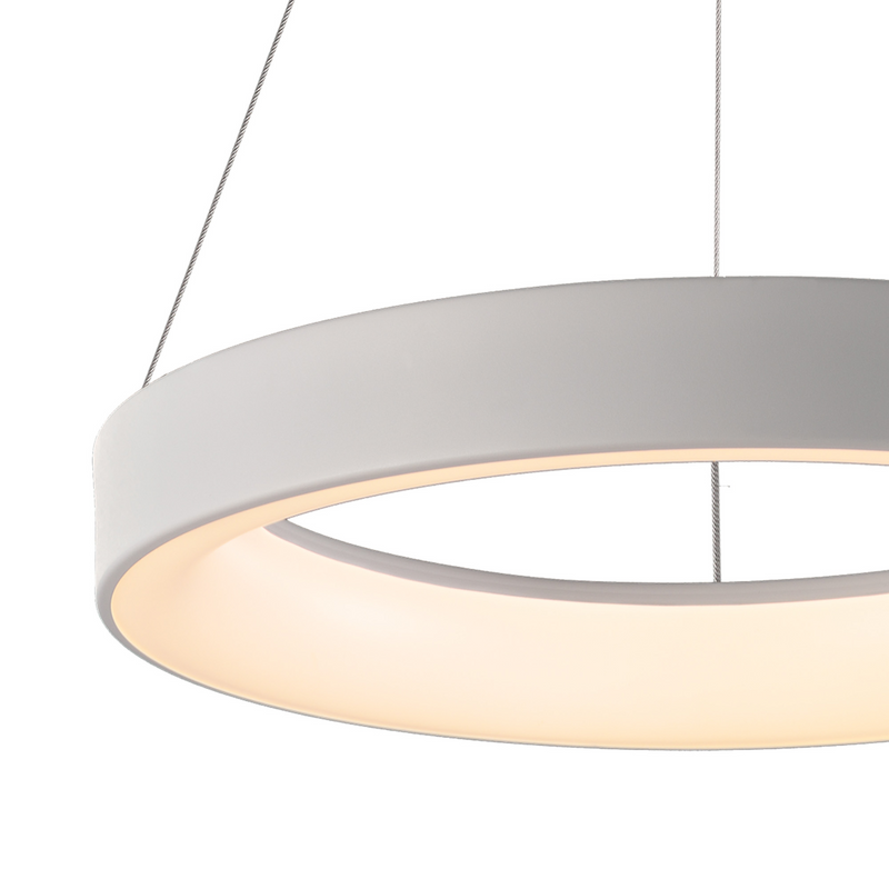Load image into Gallery viewer, Mantra M8625 Niseko II Ring Pendant 38cm 30W LED, 2700K-5000K Tuneable, 2250lm, Remote Control &amp; APP, White, 3yrs Warranty - 60782
