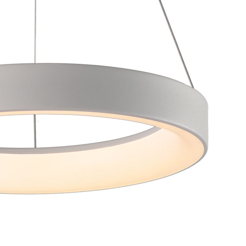 Load image into Gallery viewer, Mantra M8625 Niseko II Ring Pendant 38cm 30W LED, 2700K-5000K Tuneable, 2250lm, Remote Control &amp; APP, White, 3yrs Warranty - 60782
