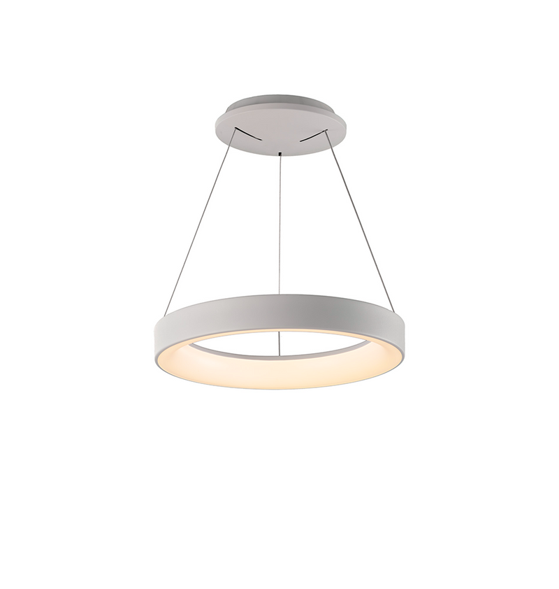 Load image into Gallery viewer, Mantra M8625 Niseko II Ring Pendant 38cm 30W LED, 2700K-5000K Tuneable, 2250lm, Remote Control &amp; APP, White, 3yrs Warranty - 60782
