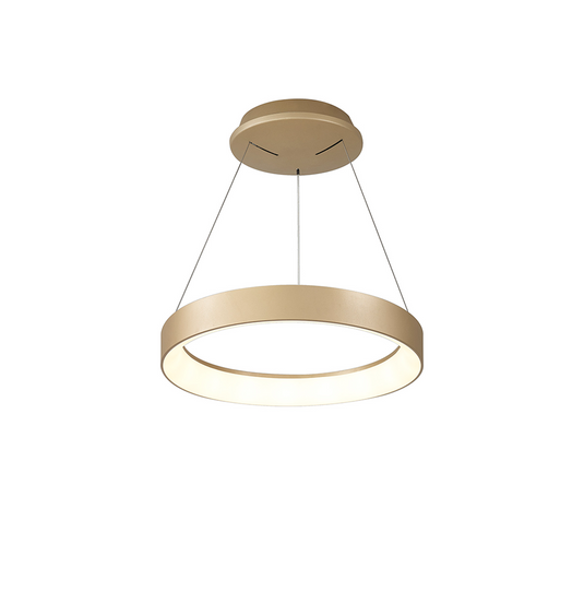 Mantra M8627 Niseko II Ring Pendant 38cm 30W LED, 2700K-5000K Tuneable, 2250lm, Remote Control & APP, Gold -