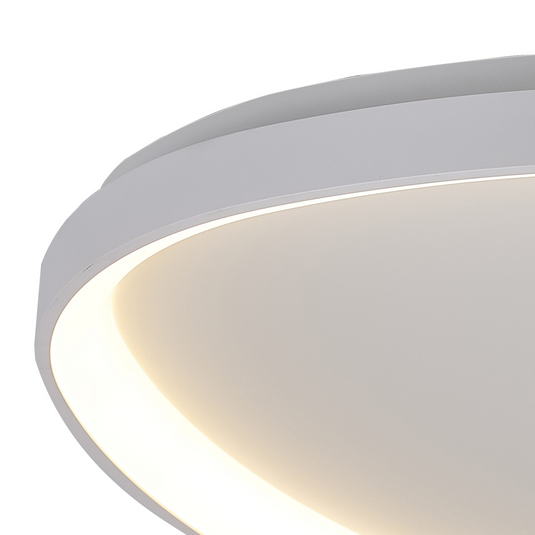 Mantra M8629 Niseko II Triangular Ceiling 42cm 38W LED, 2700K-5000K Tuneable, 2500lm, Remote Control, White, 3yrs Warranty - 60786