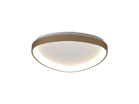 Load image into Gallery viewer, Mantra M8631 Niseko II Triangular Ceiling 42cm 38W LED, 2700K-5000K Tuneable, 2500lm, Remote Control, Gold -
