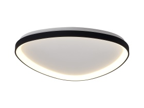 Load image into Gallery viewer, Mantra M8634 Niseko II Triangular Ceiling 61cm 50W LED, 2700K-5000K Tuneable, 3000lm, Remote Control, Black -
