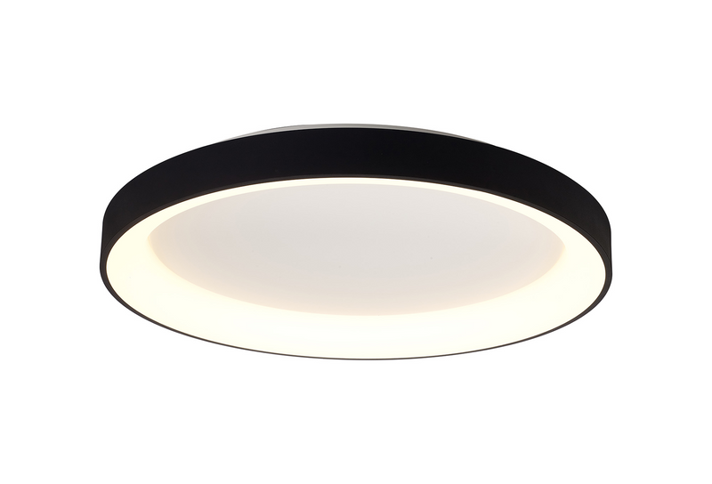 Load image into Gallery viewer, Mantra M8640 Niseko II Ring Ceiling 78cm 58W LED, 2700K-5000K Tuneable, 4700lm, Remote Control, Black -
