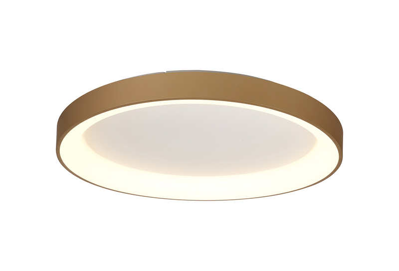 Load image into Gallery viewer, Mantra M8642 Niseko II Ring Ceiling 78cm 58W LED, 2700K-5000K Tuneable, 4700lm, Remote Control, Gold -
