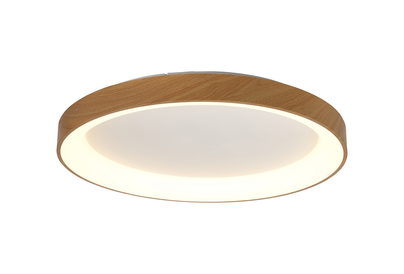 Load image into Gallery viewer, Mantra M8644 Niseko II Ring Ceiling 78cm 58W LED, 2700K-5000K Tuneable, 4700lm, Remote Control, Wood -
