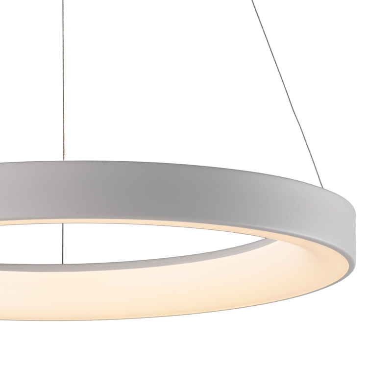 Load image into Gallery viewer, Mantra M8645 Niseko II Ring Pendant 90cm 66W LED, 2700K-5000K Tuneable, 5440lm, Remote Control, White, 3yrs Warranty 60811

