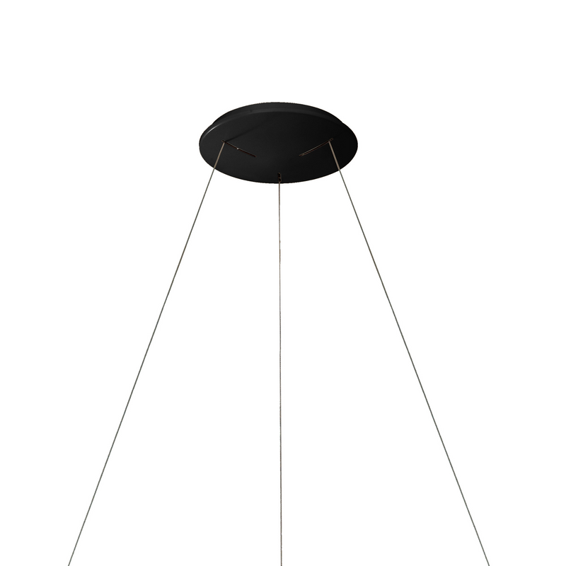 Load image into Gallery viewer, Mantra M8646 Niseko II Ring Pendant 90cm 66W LED, 2700K-5000K Tuneable, 5440lm, Remote Control, Black -
