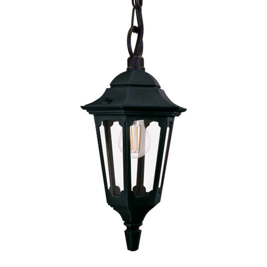 Elstead Lighting PR9-BLACK Parish 1 Light Chain Lantern Black - 59314