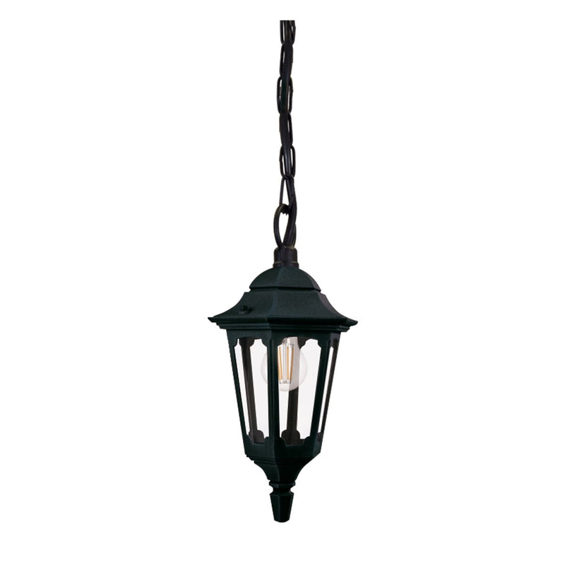 Load image into Gallery viewer, Elstead Lighting PRM9-BLACK Parish Mini 1 Light Chain Lantern Black - 59315
