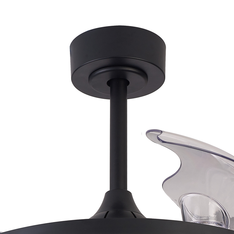 Load image into Gallery viewer, Mantra M8728 Rafaga 50W LED Dimmable White/RGB Ceiling Light With Built-In 30W DC Reversible Fan, Remote Control 3000-6500K, 3200lm, Black -
