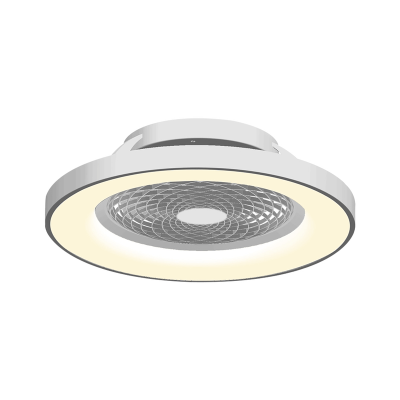 Load image into Gallery viewer, Mantra M7125 Tibet 70W LED Dimmable Ceiling Light With 35W DC Reversible Fan,Remote, APP &amp; Alexa/Google Voice, 3900lm, Silver -
