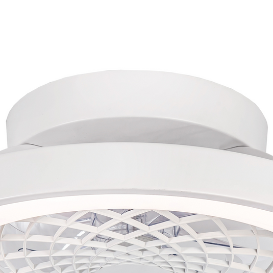 Mantra M7804 Tibet Mini 70W LED Dimmable Ceiling Light With 35W DC Reversible Fan, Remote, 3900lm, White -