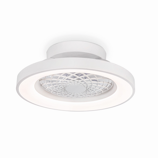 Mantra M7804 Tibet Mini 70W LED Dimmable Ceiling Light With 35W DC Reversible Fan, Remote, 3900lm, White -