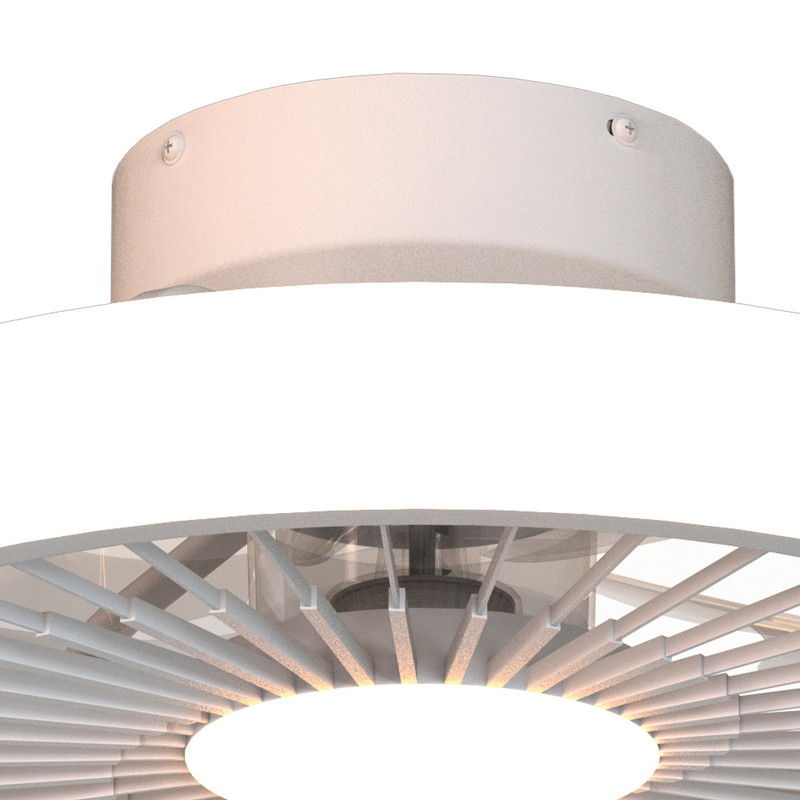 Load image into Gallery viewer, Mantra M8231 Turbo 55W LED Dimmable Ceiling Light With Built-In 30W DC Reversible Fan, White, 4100lm -
