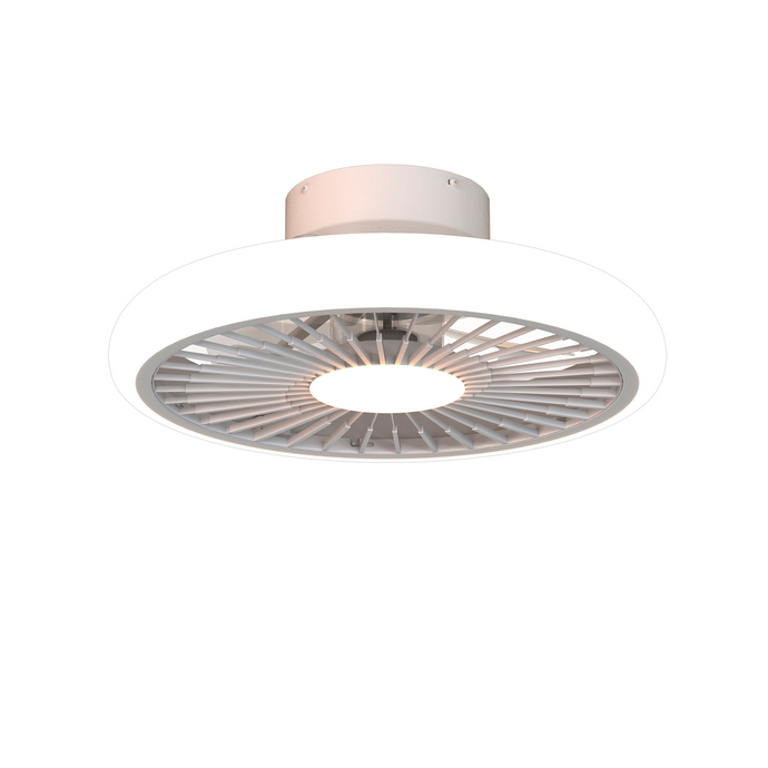 Mantra M8231 Turbo 55W LED Dimmable Ceiling Light With Built-In 30W DC Reversible Fan, White, 4100lm -