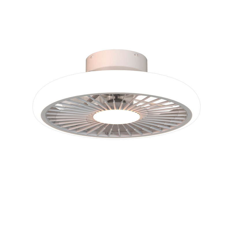 Load image into Gallery viewer, Mantra M8231 Turbo 55W LED Dimmable Ceiling Light With Built-In 30W DC Reversible Fan, White, 4100lm -
