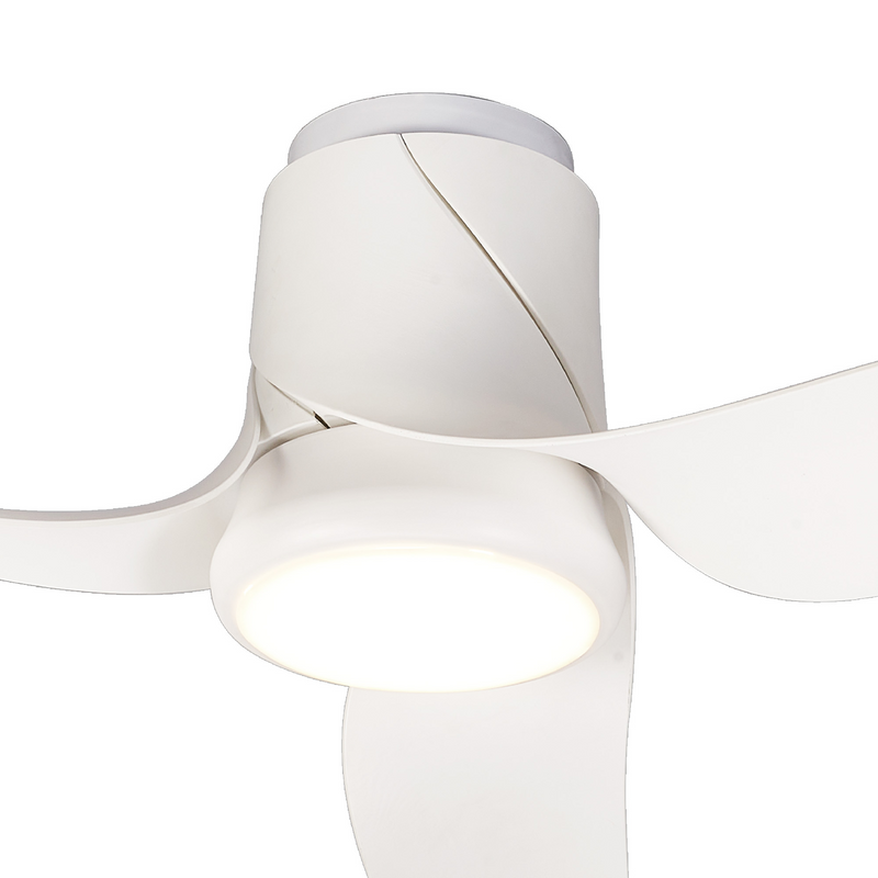 Load image into Gallery viewer, Mantra Ushuaia M8717 30W LED Dimmable Ceiling Light With Built-In 35W DC Fan, 2700-5000K Remote Control, 2400lm, White -
