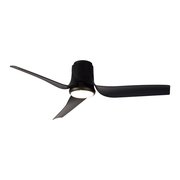 Mantra Ushuaia M8718 30W LED Dimmable Ceiling Light With Built-In 35W DC Fan, 2700-5000K Remote Control, 2400lm, Black -
