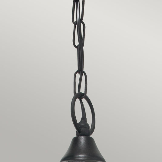 Elstead Lighting V8-BLACK Valencia 1 Light Chain Lantern Black - 12884