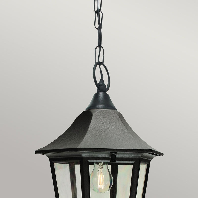 Load image into Gallery viewer, Elstead Lighting VG8-BLACK Valencia 1 Light Chain Lantern Black - 41985
