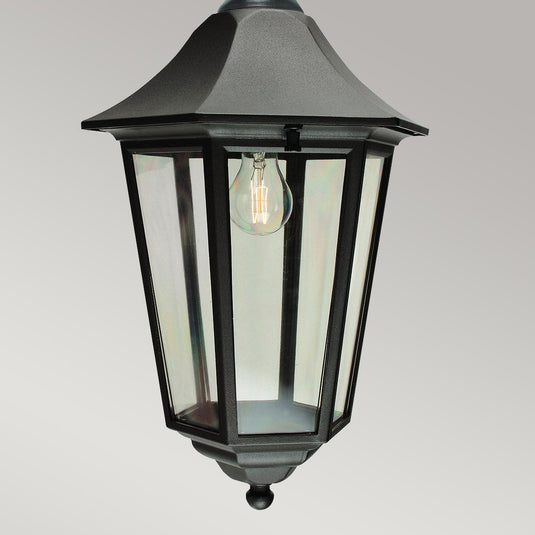 Elstead Lighting VG8-BLACK Valencia 1 Light Chain Lantern Black - 41985
