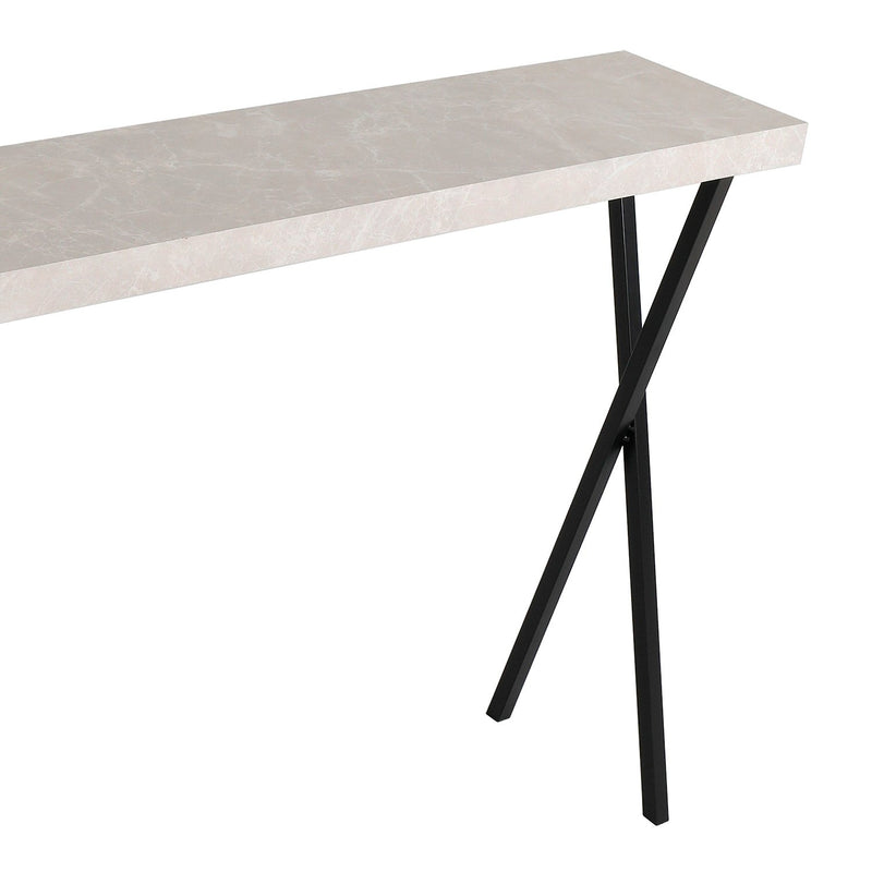 Load image into Gallery viewer, Dar Lighting 001DAT003 Data Console Table Light Grey Marble Effect - 37051
