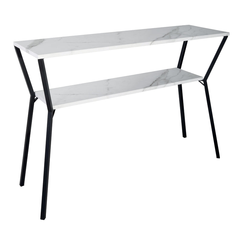 Load image into Gallery viewer, Dar Lighting 001EXT001 Exton Console Table With 2 Shelves White Marble - 37054
