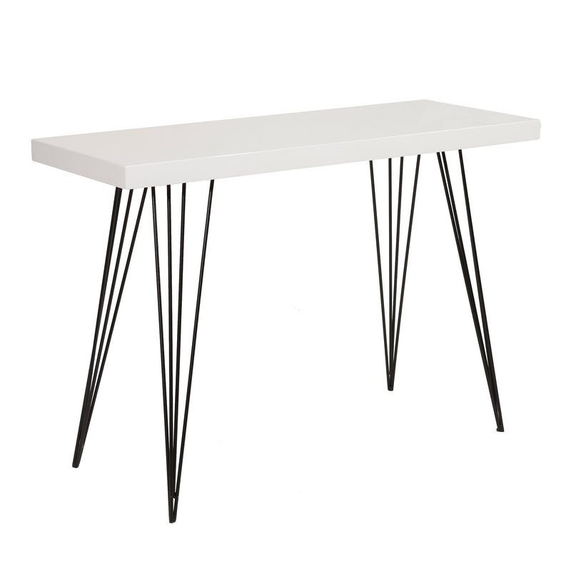 Load image into Gallery viewer, Dar Lighting 001LEL001 Leland Console Table Gloss White Top - 37062
