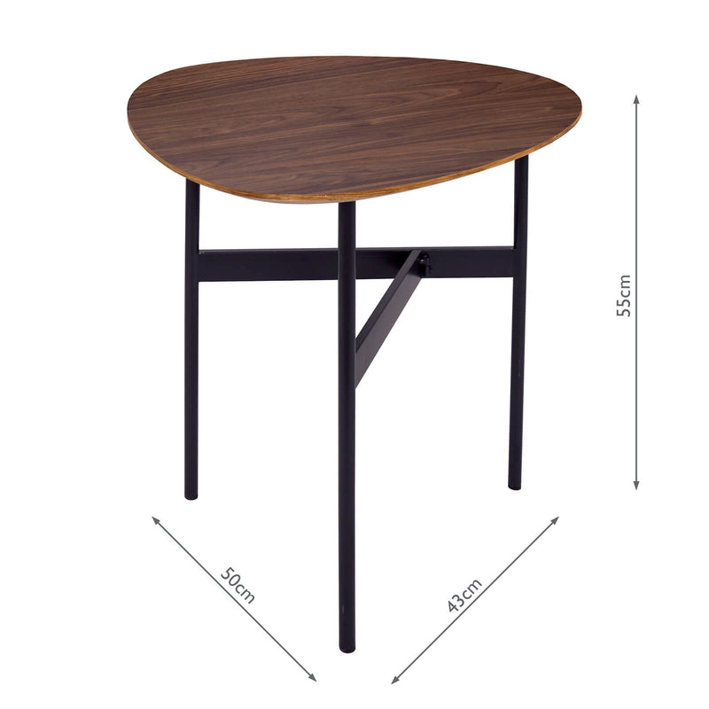 Load image into Gallery viewer, Dar Lighting 001ROA001 Roald Small Table Walnut Effect - 37066
