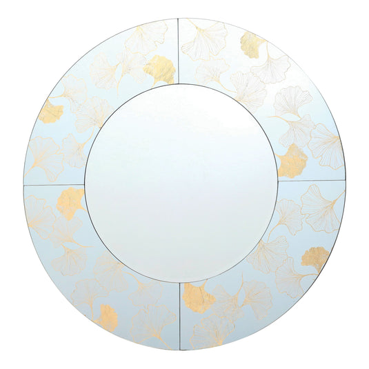 Dar Lighting 002ASO100 Asolo Mirror With Gold Print Detail - 37074