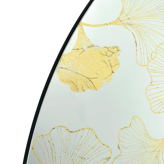 Dar Lighting 002ASO100 Asolo Mirror With Gold Print Detail - 37074