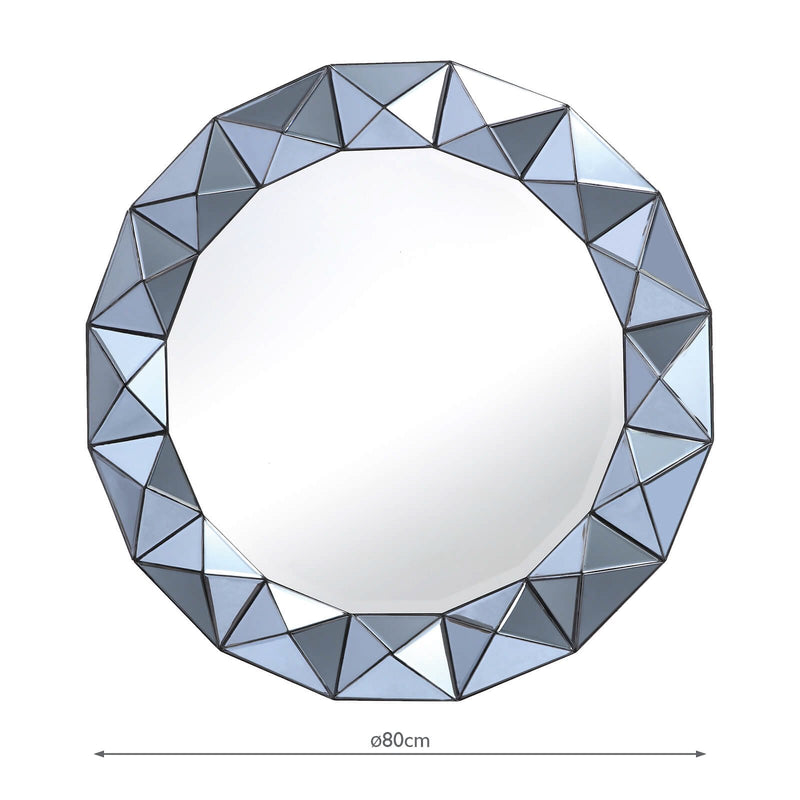 Load image into Gallery viewer, Dar Lighting 002CET8010 Cetara Mirror Smoked Grey 80cm - 37077
