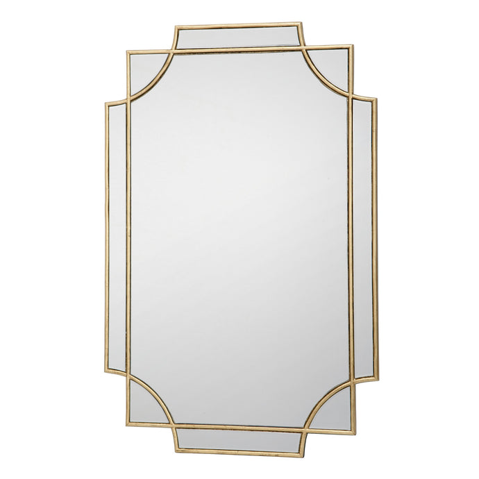 Dar Lighting 002GUA9060 Guapo Rectangle Gold Detail Mirror 90 X 60cm - 37080